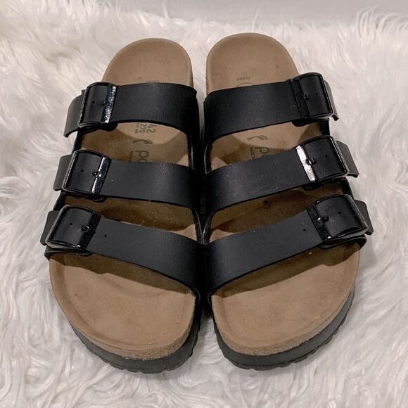 PAPILLIO Florida Vegan Flex Platform Black Sandals Men’s 9 Women’s 11 main image 8